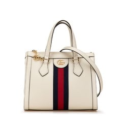 Gucci Ophidia Small Handbag Shoulder Bag 719882 White Ivory Leather Women's GUCCI