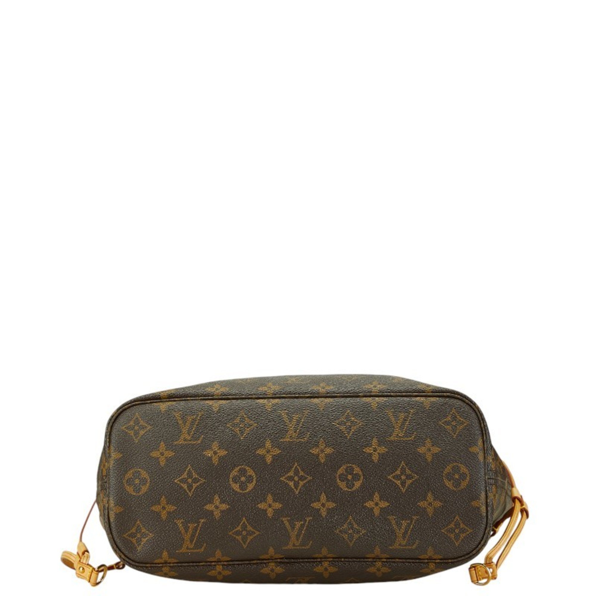 Louis Vuitton Monogram Neverfull PM Handbag Tote Bag M40155 Brown PVC Leather Women's LOUIS VUITTON