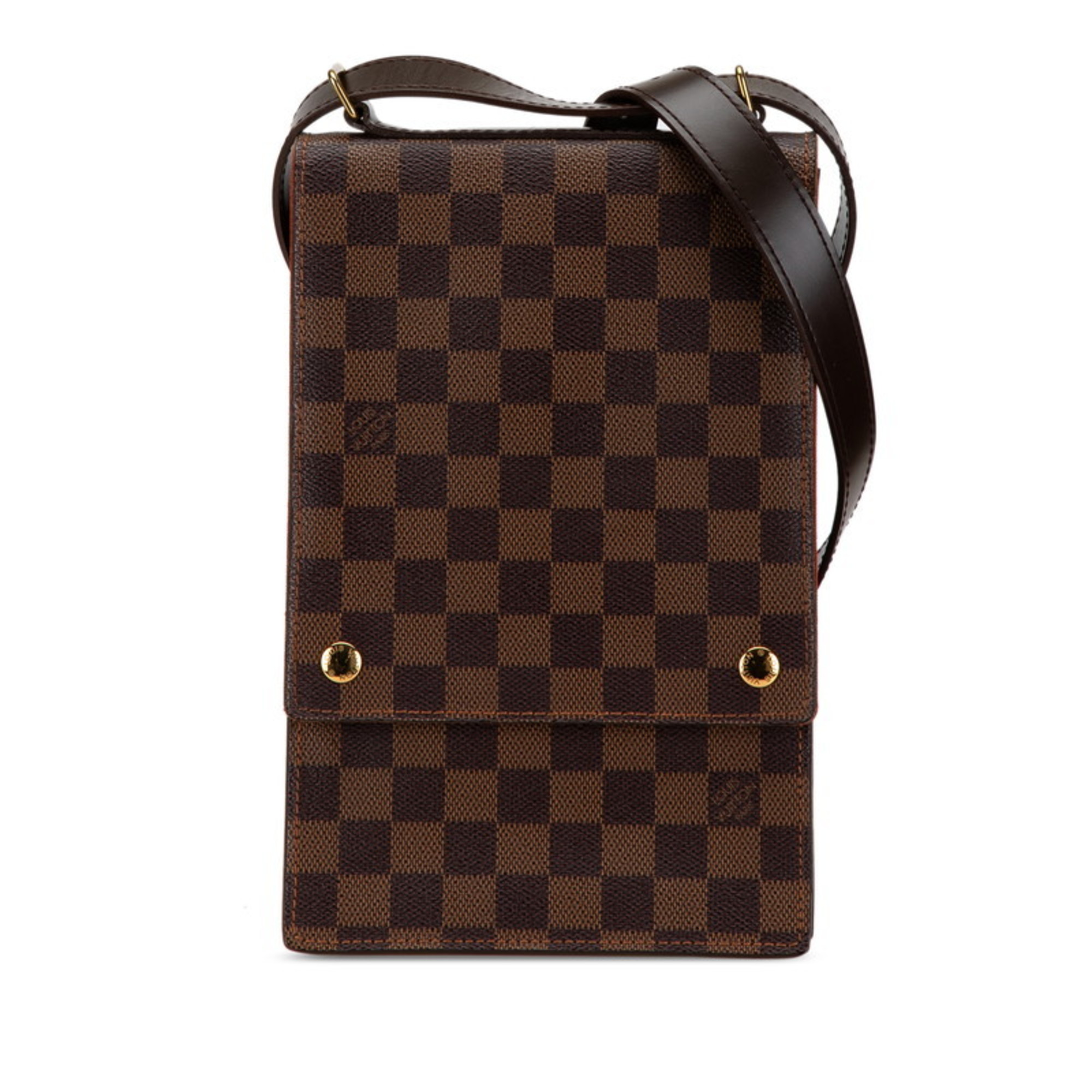 Louis Vuitton Damier Portobello Shoulder Bag N45271 Brown PVC Leather Women's LOUIS VUITTON