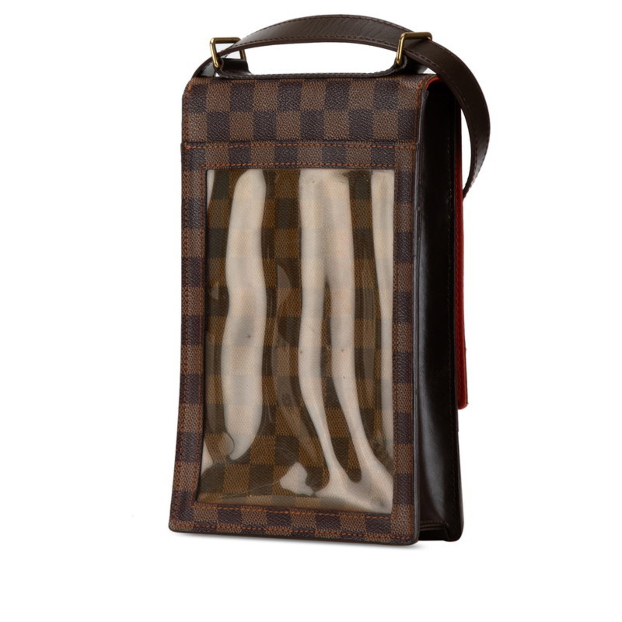 Louis Vuitton Damier Portobello Shoulder Bag N45271 Brown PVC Leather Women's LOUIS VUITTON