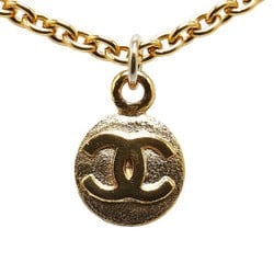 Chanel Coco Mark Chain Necklace Gold Plated Women's CHANEL