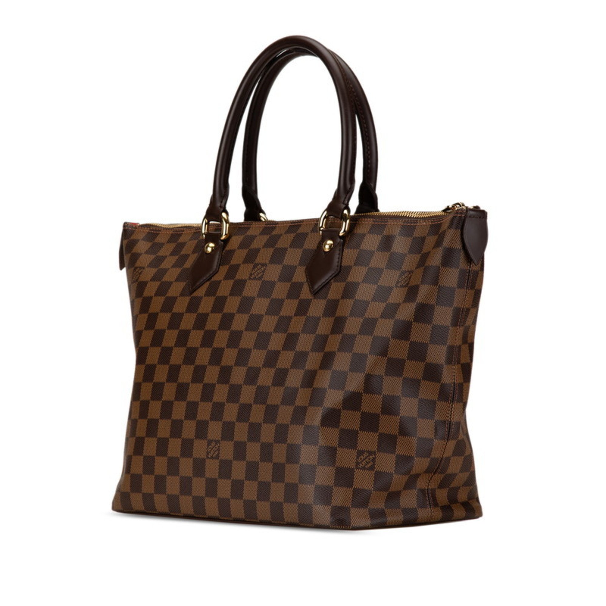 Louis Vuitton Damier Saleya MM Tote Bag N51182 Brown PVC Leather Women's LOUIS VUITTON