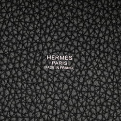 Hermes Picotin Lock MM Handbag Black Taurillon Clemence Women's HERMES