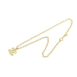 Chanel Matelasse Coco Mark Necklace Gold Plated Women's CHANEL