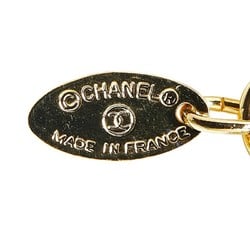 Chanel Matelasse Coco Mark Necklace Gold Plated Women's CHANEL