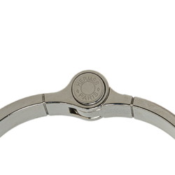 Hermes Charnier Bangle Silver Black White Metal Women's HERMES