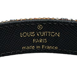 Louis Vuitton Monogram Good Luck Bracelet M64458 Khaki Gray Navy Canvas Leather Women's LOUIS VUITTON