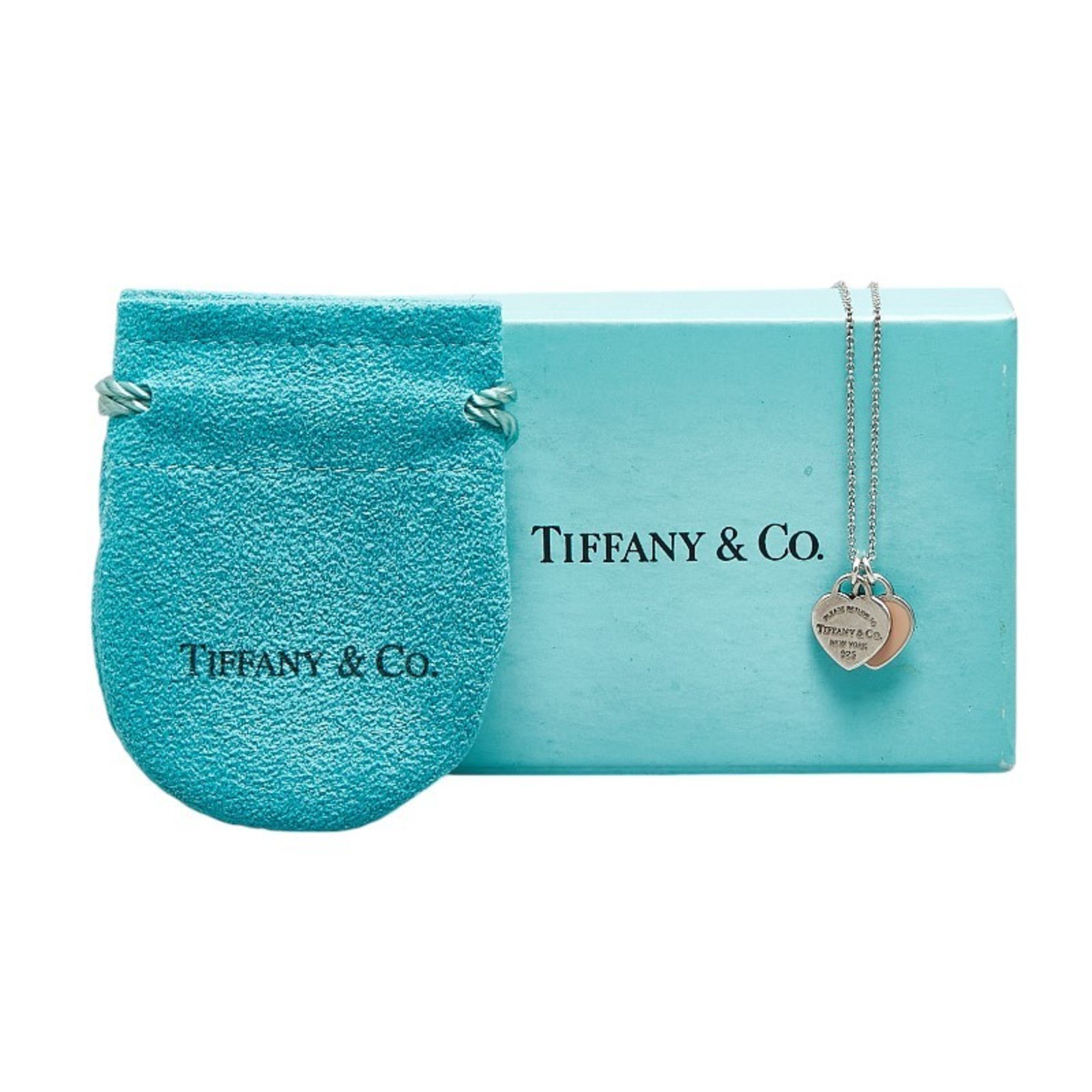 Tiffany Return to Double Heart Necklace Sterling Silver Women's TIFFANY&Co.