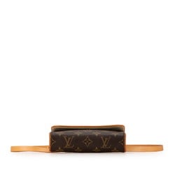 Louis Vuitton Monogram Pochette Florentine Body Bag Waist Shoulder M51855 Brown PVC Leather Women's LOUIS VUITTON