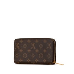 Louis Vuitton Monogram Zippy Wallet Round Long M42616 Brown PVC Women's LOUIS VUITTON