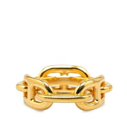 Hermes Chaine d'Ancre scarf ring, gold plated, for women, HERMES