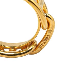 Hermes Chaine d'Ancre scarf ring, gold plated, for women, HERMES