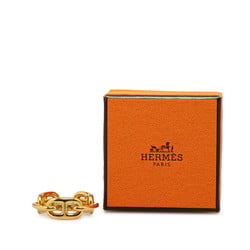 Hermes Chaine d'Ancre scarf ring, gold plated, for women, HERMES