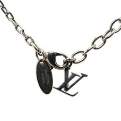 Louis Vuitton Collier Gamble Stone Necklace M65232 Silver Metal Women's LOUIS VUITTON