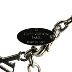 Louis Vuitton Collier Gamble Stone Necklace M65232 Silver Metal Women's LOUIS VUITTON