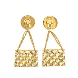 Chanel Coco Mark Matelasse Bag 31 RUE CAMBON PARIS Earrings Gold Plated Women's CHANEL