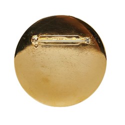 CHANEL 31 RUE CAMBON Brooch Gold Black Plated Women's