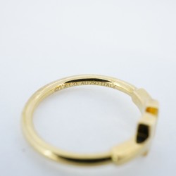 Tiffany Ring T Wire K18YG Yellow Gold Size 8 Ladies