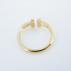 Tiffany Ring T Wire K18YG Yellow Gold Size 8 Ladies