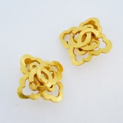 Chanel Earrings Coco Mark GP Plated Gold Ladies