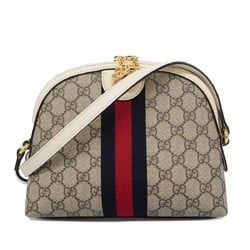 Gucci Shoulder Bag Ophidia 499621 Brown White Navy Red Women's