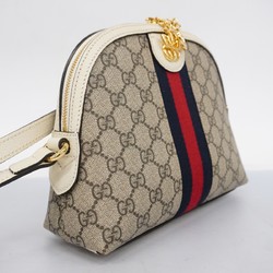 Gucci Shoulder Bag Ophidia 499621 Brown White Navy Red Women's