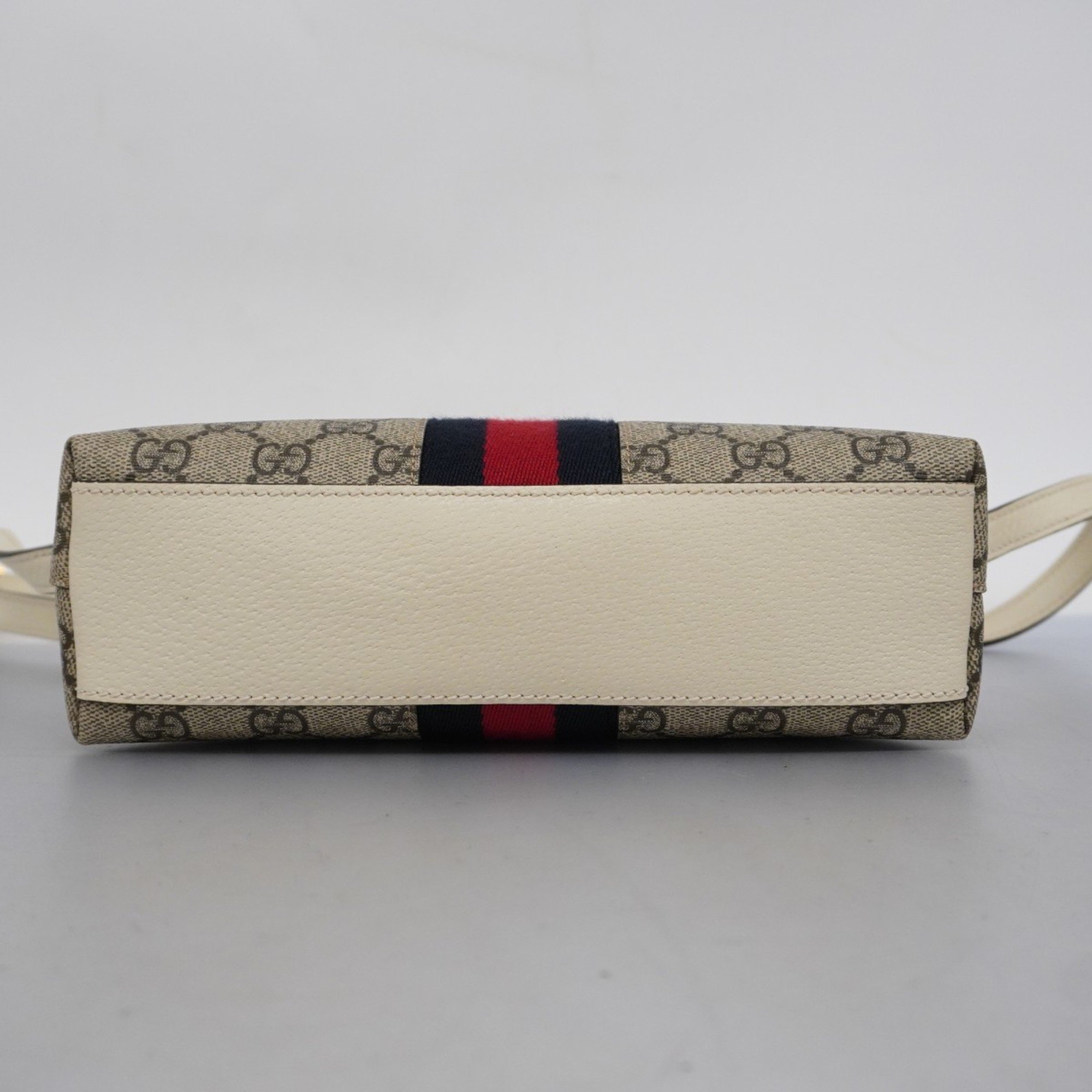 Gucci Shoulder Bag Ophidia 499621 Brown White Navy Red Women's