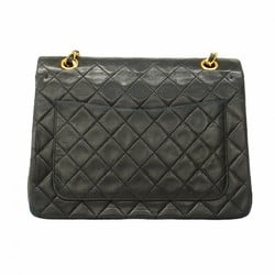 Chanel Shoulder Bag Matelasse Lambskin Black Women's