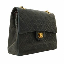 Chanel Shoulder Bag Matelasse Lambskin Black Women's