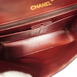 Chanel Shoulder Bag Matelasse Lambskin Black Women's