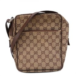 Gucci Shoulder Bag GG Canvas 018 1612 Beige Brown Women's