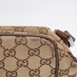 Gucci Shoulder Bag GG Canvas 018 1612 Beige Brown Women's