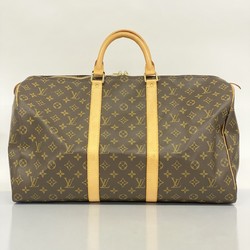 Louis Vuitton Boston Bag Monogram Keepall 50 M41426 Brown Men's Women's