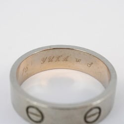 Cartier Ring Love K18WG White Gold #60 Men's