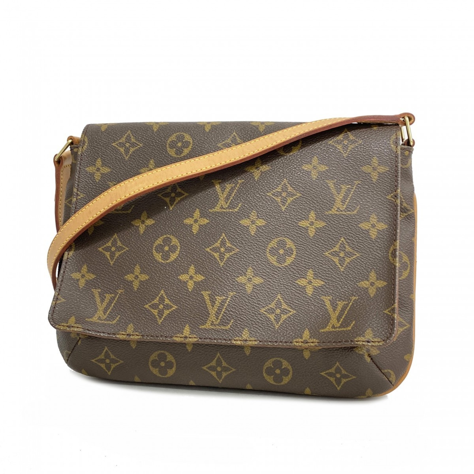 Louis Vuitton Shoulder Bag Monogram Musette Tango Short Strap M51257 Brown Women's