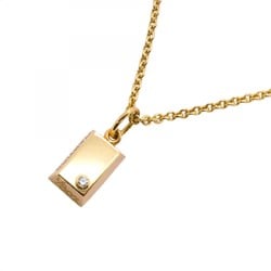 Cartier Necklace Ingot 1PD Diamond K18YG Yellow Gold Ladies