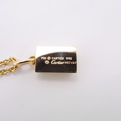 Cartier Necklace Ingot 1PD Diamond K18YG Yellow Gold Ladies