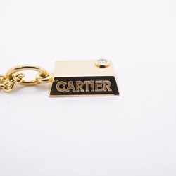 Cartier Necklace Ingot 1PD Diamond K18YG Yellow Gold Ladies