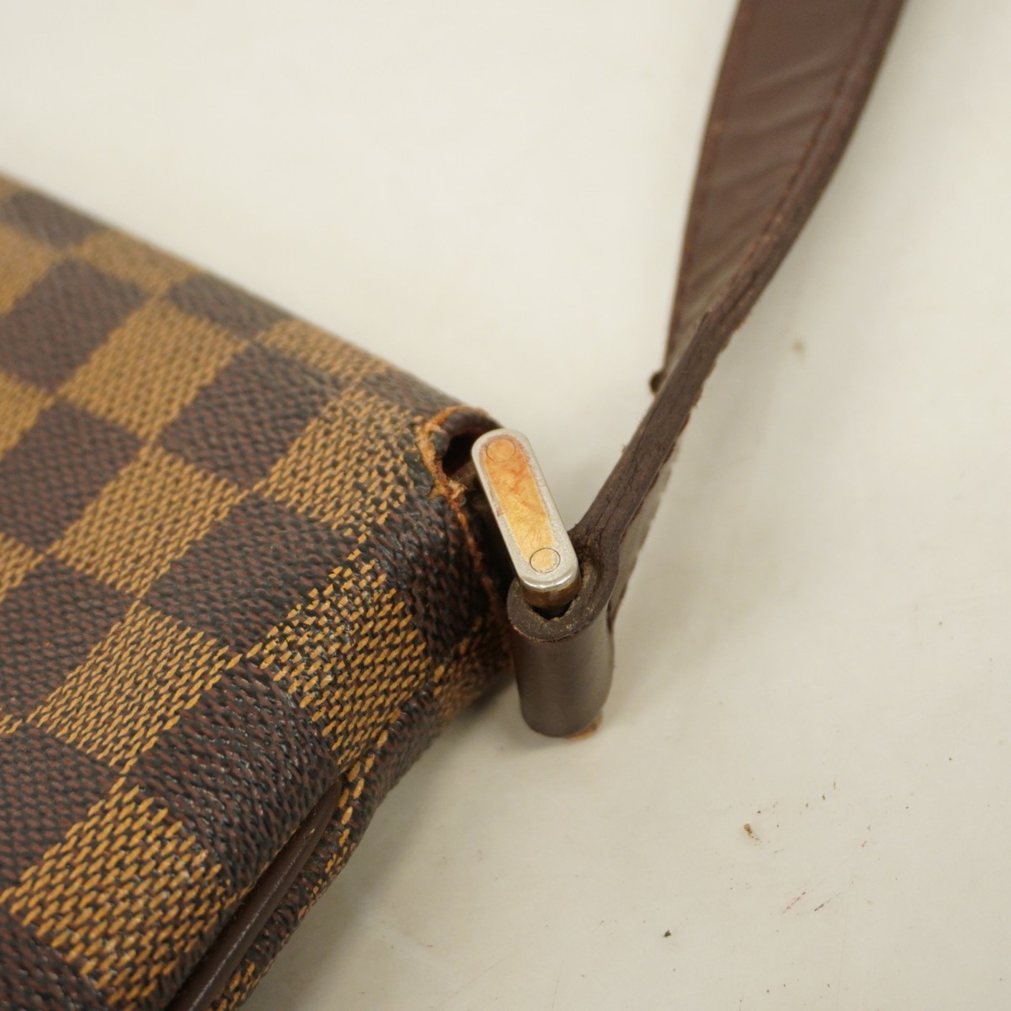 Louis Vuitton Shoulder Bag Damier Musette N51302 Ebene Ladies