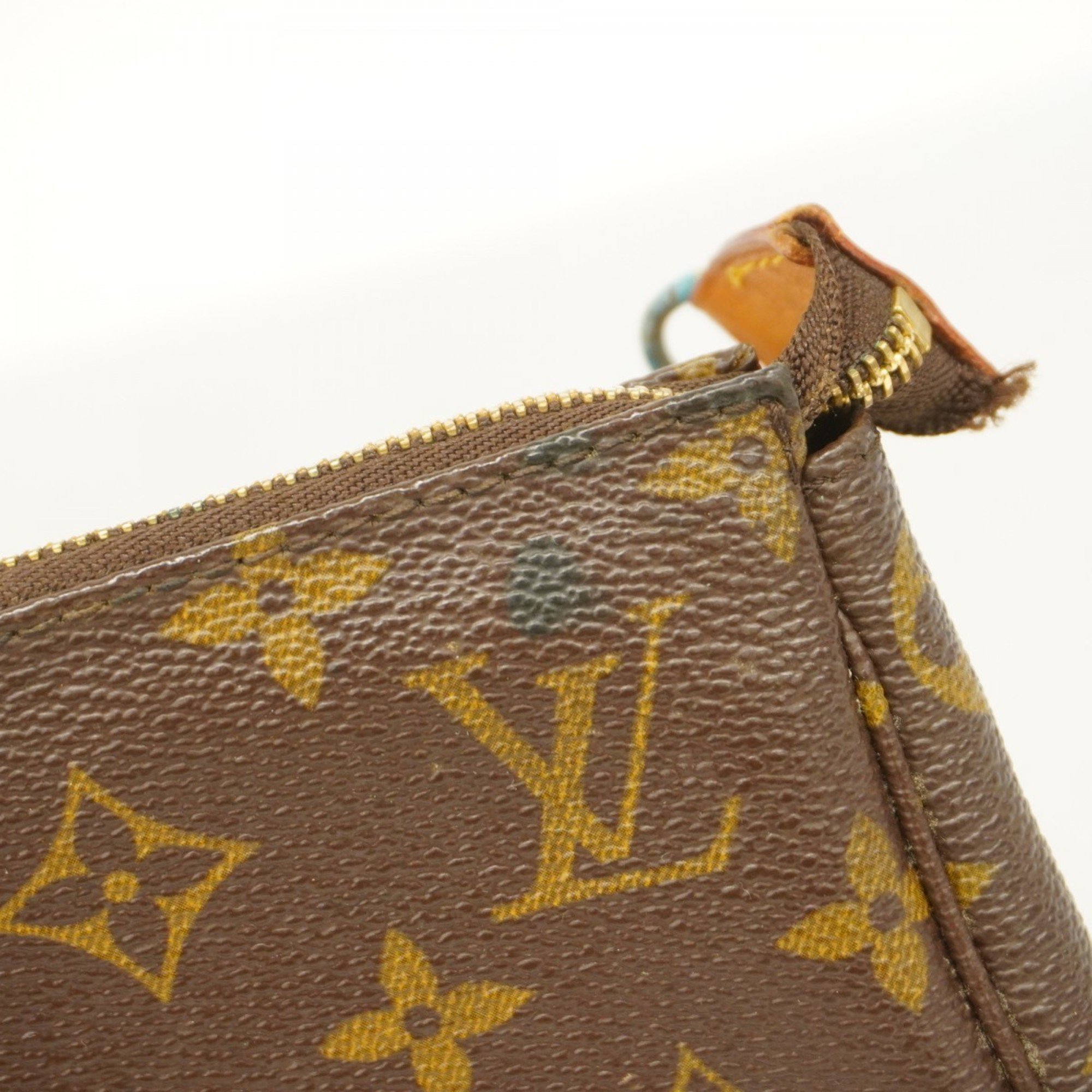 Louis Vuitton Pouch Monogram Pochette Accessoires M51980 Brown Women's