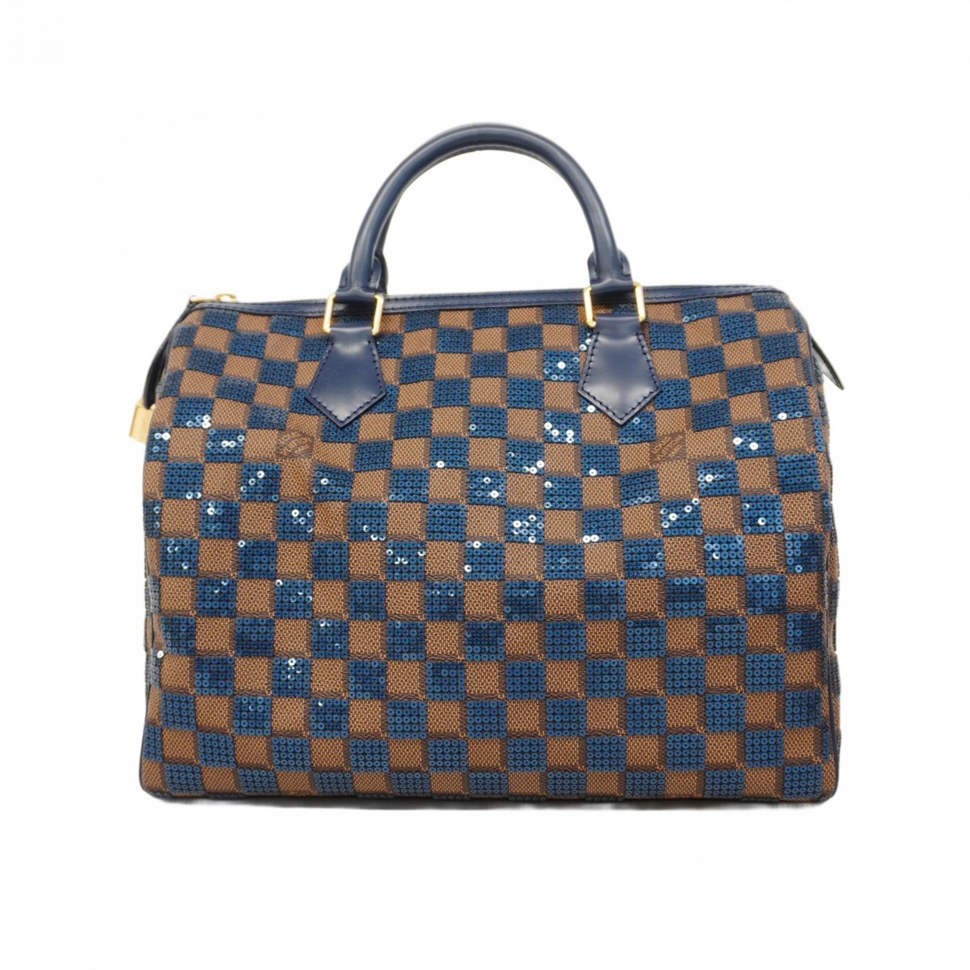 Louis Vuitton Handbag Damier Payette Speedy 30 N41261 Blue Ebene Ladies