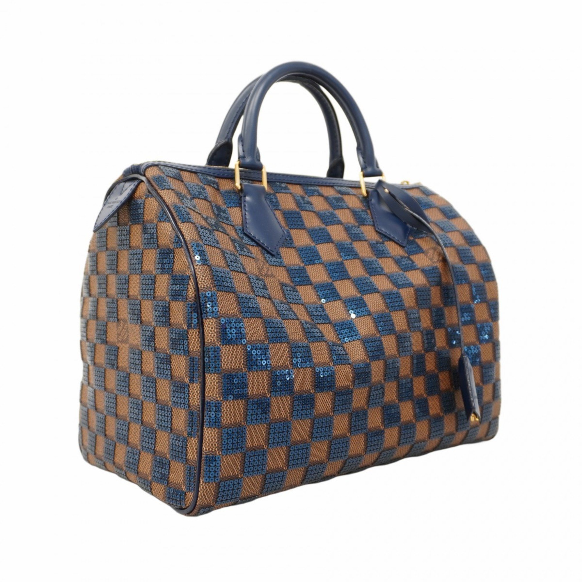 Louis Vuitton Handbag Damier Payette Speedy 30 N41261 Blue Ebene Ladies