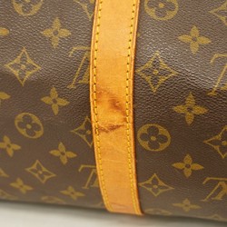 Louis Vuitton Boston Bag Monogram Keepall 55 M41424 Brown Men's Women's