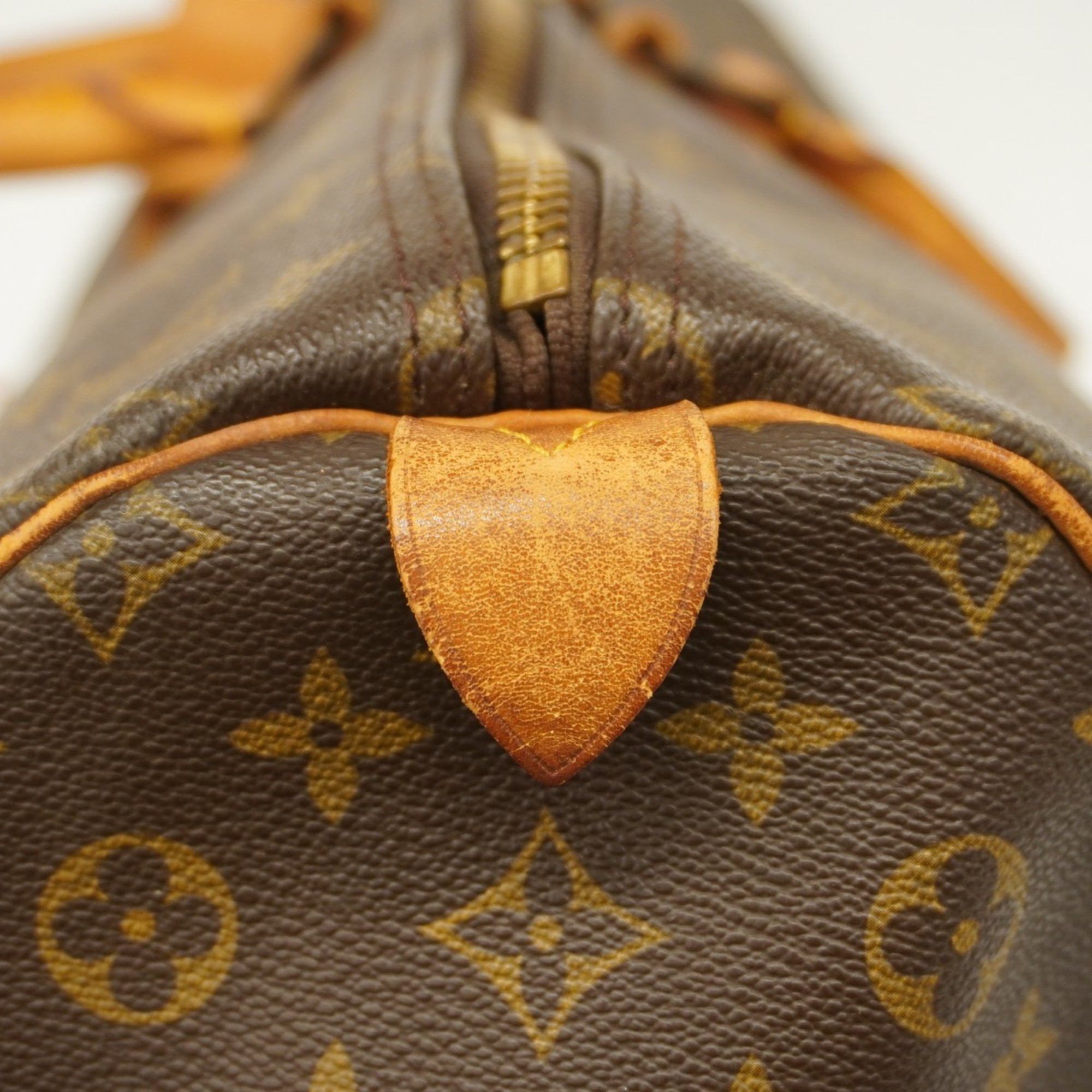 Louis Vuitton Boston Bag Monogram Keepall 55 M41424 Brown Men's Women's