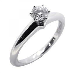 Tiffany ring solitaire 1PD diamond Pt950 platinum 0.24ct size 9 ladies