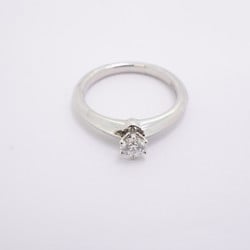 Tiffany ring solitaire 1PD diamond Pt950 platinum 0.24ct size 9 ladies