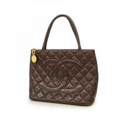 Chanel Tote Bag, Reproduction Tote, Caviar Skin, Brown, Women's