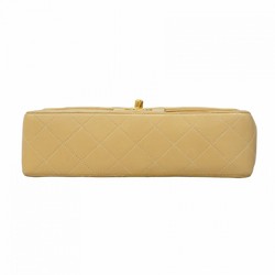 Chanel Shoulder Bag Matelasse Lambskin Beige Women's