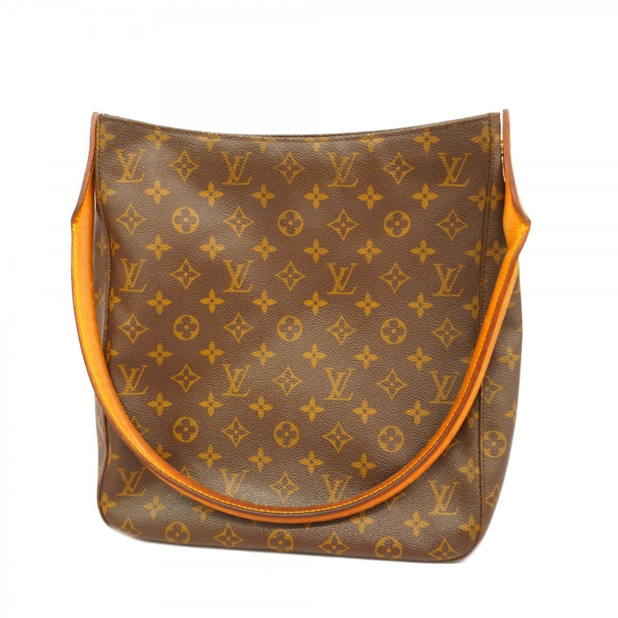 Louis Vuitton Shoulder Bag Monogram Looping GM M51145 Brown Ladies