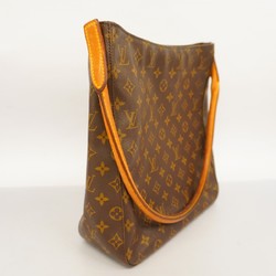 Louis Vuitton Shoulder Bag Monogram Looping GM M51145 Brown Ladies